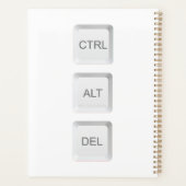 SlipperyJoe's CTRL ALT DEL コンピューターキーボードボタン プランナー手帳 (裏面)