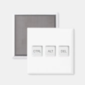 SlipperyJoe's CTRL ALT DEL コンピューターキーボードボタン マグネット (正面/裏面)
