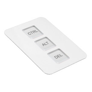 SlipperyJoe's CTRL ALT DEL コンピューターキーボードボタン マグネット
