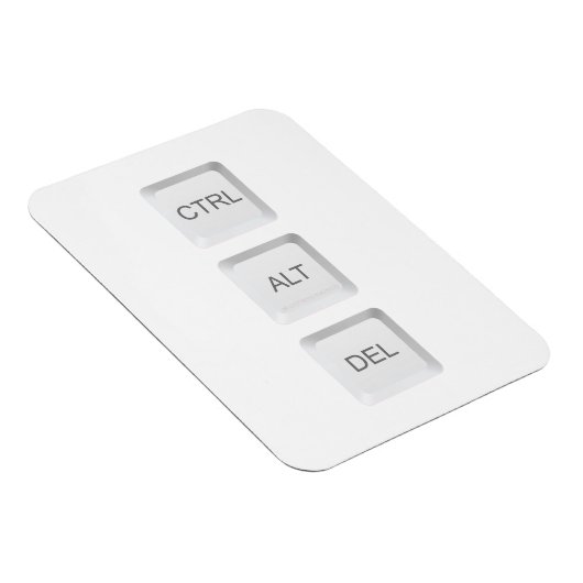 SlipperyJoe's CTRL ALT DEL コンピューターキーボードボタン マグネット (右側)