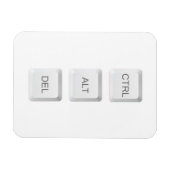 SlipperyJoe's CTRL ALT DEL コンピューターキーボードボタン マグネット (横)