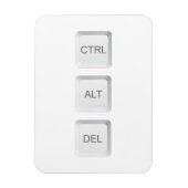 SlipperyJoe's CTRL ALT DEL コンピューターキーボードボタン マグネット (縦)
