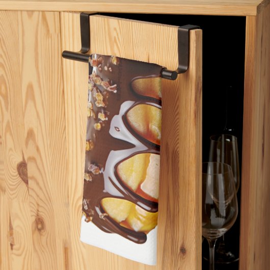 SlipperyJoe's decadent donut covered thick glossy  キッチンタオル (三つ折り)