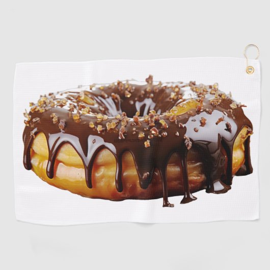 SlipperyJoe's decadent donut covered thick glossy  ゴルフタオル (横)