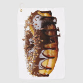 SlipperyJoe's decadent donut covered thick glossy  ゴルフタオル (正面)