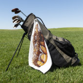 SlipperyJoe's decadent donut covered thick glossy  ゴルフタオル (グリーン)