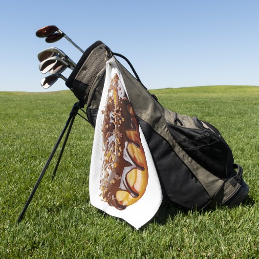 SlipperyJoe's decadent donut covered thick glossy  ゴルフタオル (グリーン)