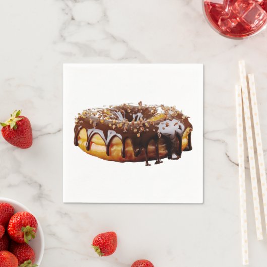 SlipperyJoe's decadent donut covered thick glossy  スタンダードカクテルナプキン (インサイチュ)