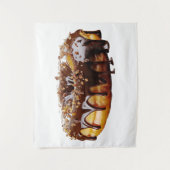 SlipperyJoe's decadent donut covered thick glossy  タペストリー (正面)