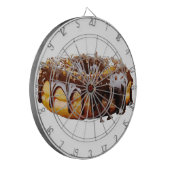 SlipperyJoe's decadent donut covered thick glossy ダーツボード (正面左)