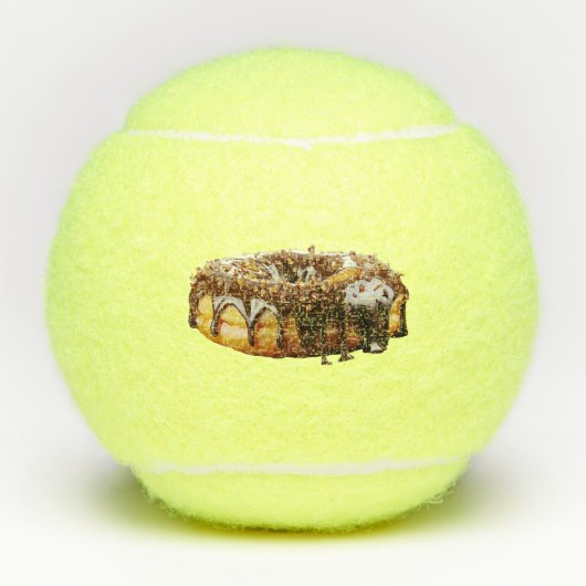 SlipperyJoe's decadent donut covered thick glossy  テニスボール (正面)