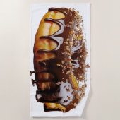 SlipperyJoe's decadent donut covered thick glossy  ビーチタオル (正面)