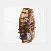 SlipperyJoe's decadent donut covered thick glossy  フリースブランケット (正面(横))