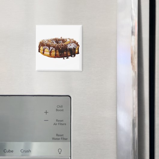 SlipperyJoe's decadent donut covered thick glossy  マグネット (インサイチュ (冷蔵庫))