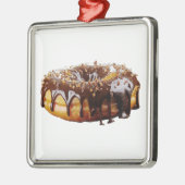 SlipperyJoe's decadent donut covered thick glossy  メタルオーナメント (左)