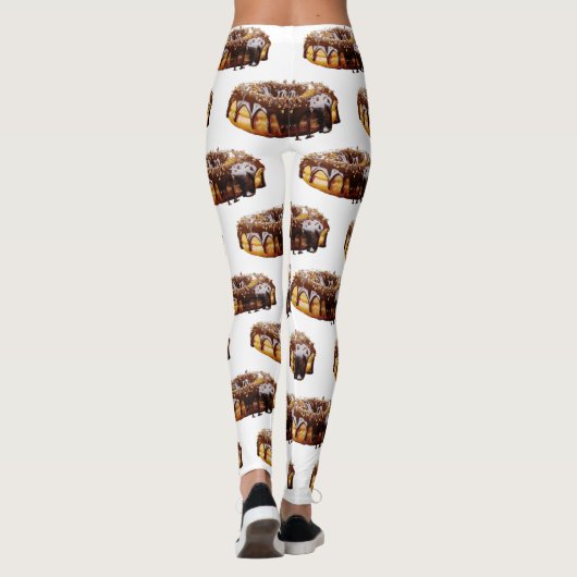 SlipperyJoe's decadent donut covered thick glossy  レギンス (裏面)