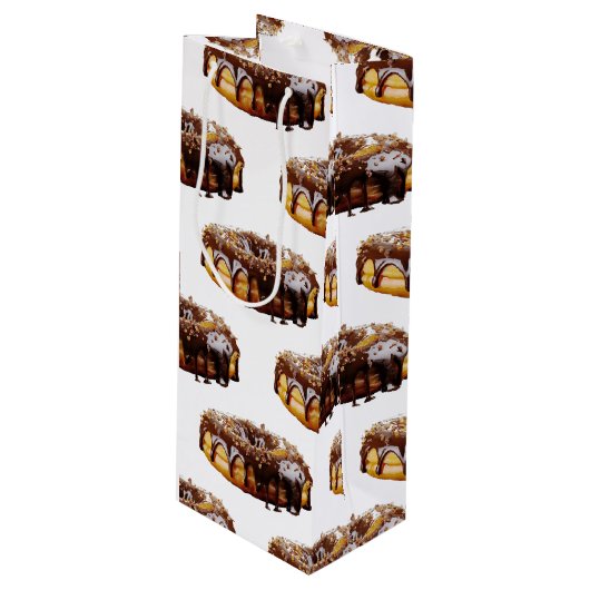 SlipperyJoe's decadent donut covered thick glossy  ワインギフトバッグ (正面アングル)