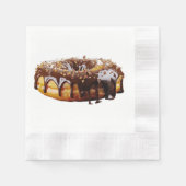 SlipperyJoe's decadent donut covered thick glossy 縁ありカクテルナプキン (正面)