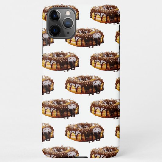 SlipperyJoe's decadent donut covered thick glossy  iPhoneケース (裏面)