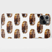 SlipperyJoe's decadent donut covered thick glossy  iPhoneケース (裏面横)
