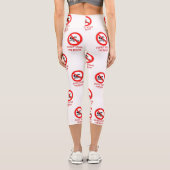 SlipperyJoe's Do Not Spoon 警告 Red's man s カプリレギンス (裏面)