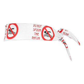 SlipperyJoe's Do Not Spoon 警告 Red's man s タイヘッドバンド