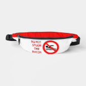 SlipperyJoe's Do Not Spoon 警告 Red's man s ファニーパック (正面)