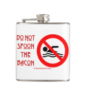 SlipperyJoe's Do Not Spoon 警告 Red's man s フラスク (正面)