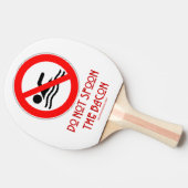 SlipperyJoe's Do Not Spoon 警告 Red's man s 卓球ラケット (横)