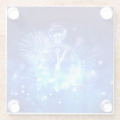 SlipperyJoe's electric thrill New Year’s Eve clock ガラスコースター (裏面)
