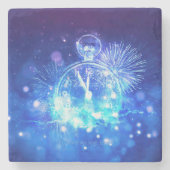 SlipperyJoe's electric thrill New Year’s Eve clock ストーンコースター (正面)