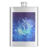 SlipperyJoe's electric thrill New Year’s Eve clock フラスク (正面)
