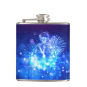 SlipperyJoe's electric thrill New Year’s Eve clock フラスク (正面)