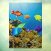 SlipperyJoe's Fishプライド熱帯青紫色 ウィンドウサイン (シート3)