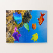 SlipperyJoe's Fishプライド熱帯青紫色 ジグソーパズル (横)