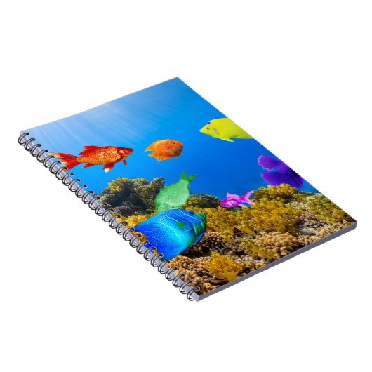 SlipperyJoe's Fishプライド熱帯青紫色 ノートブック (右側)