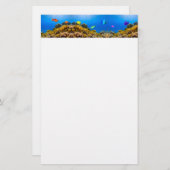 SlipperyJoe's Fishプライド熱帯青紫色 便箋 (正面/裏面)