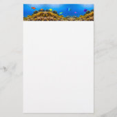 SlipperyJoe's Fishプライド熱帯青紫色 便箋 (正面)