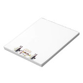 SlipperyJoe's Glasses発酵ブドウのワインプーリン ノートパッド (回転)