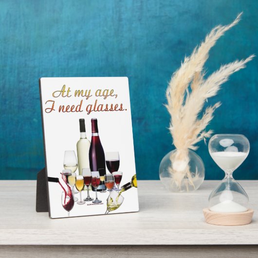 SlipperyJoe's Glasses発酵ブドウのワインプーリン フォトプラーク (側面)