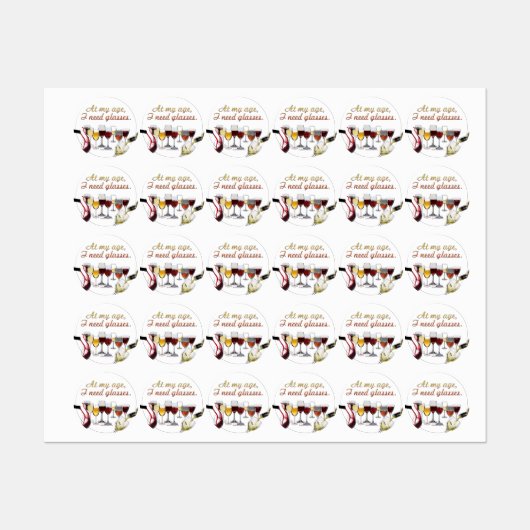 SlipperyJoe's Glasses発酵ブドウのワインプーリン ラベル (シート)