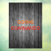 SlipperyJoe's Going Commando はっきりした red orange let ウィンドウサイン (シート3)