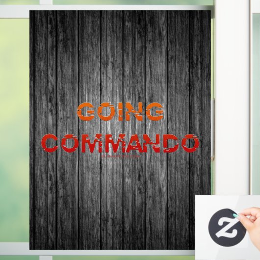 SlipperyJoe's Going Commando はっきりした red orange let ウィンドウサイン (ホーム)