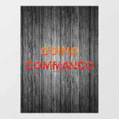 SlipperyJoe's Going Commando はっきりした red orange let ウィンドウサイン (シート)