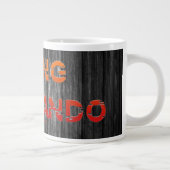SlipperyJoe's Going Commando はっきりした red orange let ジャンボコーヒーマグカップ (右)