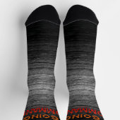 SlipperyJoe's Going Commando はっきりした red orange let ソックス (上部)