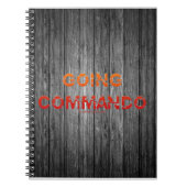 SlipperyJoe's Going Commando はっきりした red orange let ノートブック (正面)