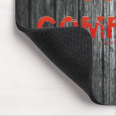 SlipperyJoe's Going Commando はっきりした red orange let マウスパッド (コーナー)