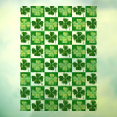 SlipperyJoe's green four-leaf clovers Saint Patric ウィンドウサイン (シート3)