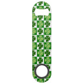 SlipperyJoe's green four-leaf clovers Saint Patric スピード栓抜き (正面)
